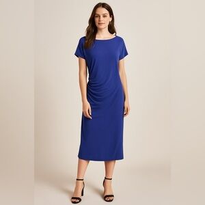 Pure Collection Royal Blue Midi Dress